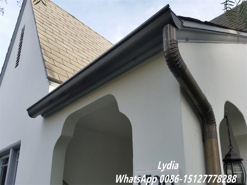 round downspout drainage system for residential buildings