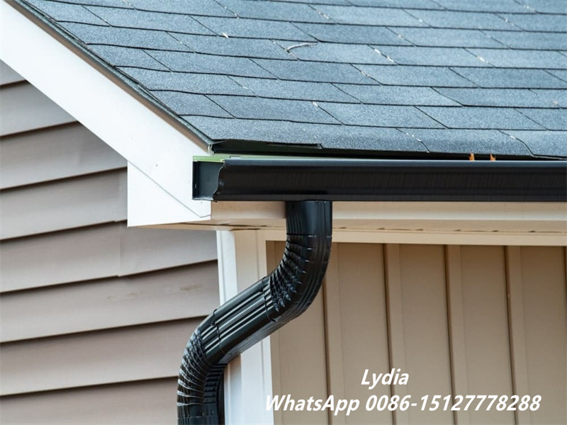 aluminum gutter guard installed on roof gutter