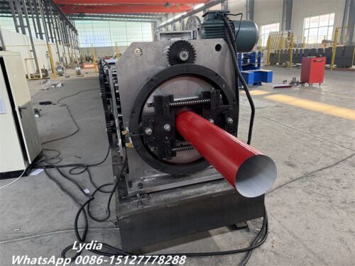 round downpipe roll forming machine01 round downspout machine
