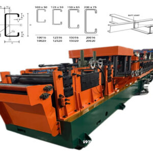 C Purlin04 Cr12 cutting system for C steel purlin machine