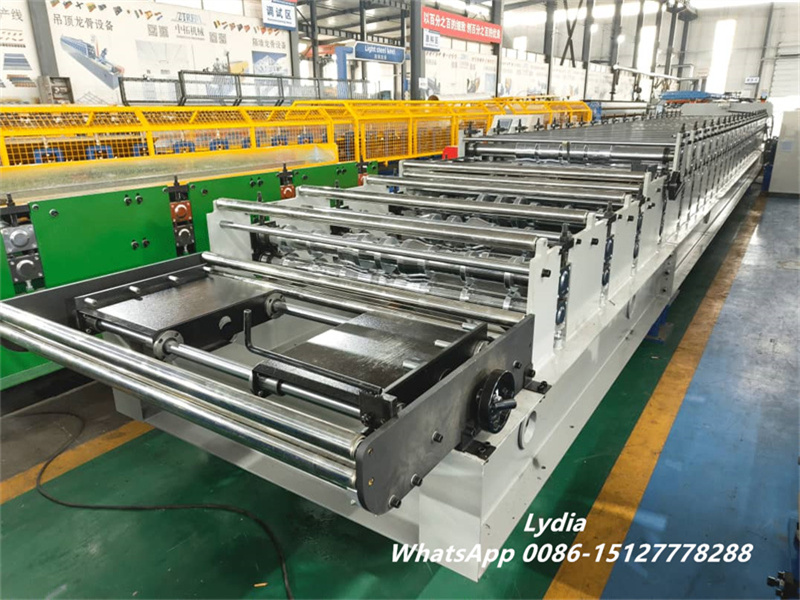 Automatic double layer roofing sheet making machine with PLC control system