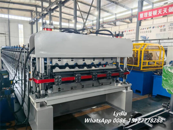 Double Layer 1204 Double layer roof trapezoidal sheet roll forming machine for GI steel roofing production