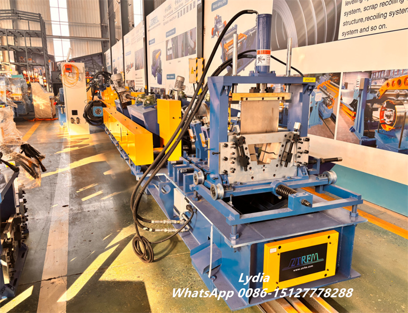top hat purlin roll forming machine with automatic cutting