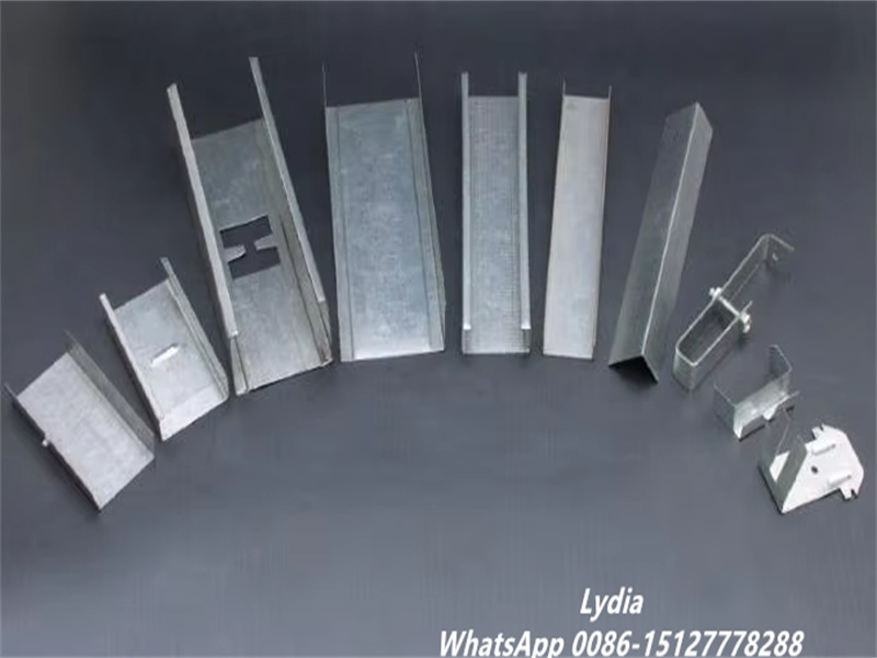 Light keel C U channel roll forming machine production line