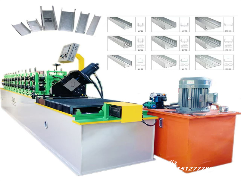 Metal Stud Making Machine Zhongtuo Metal Stud and Track Roll Forming Machine Light Keel C U ...