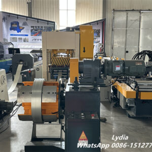 Punching line08 Recoiler for perforated metal coils with torque control