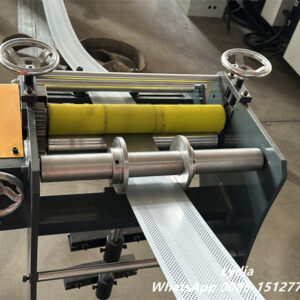 Punching line10 Perforated steel sheet with round hole pattern produced by punching machine
