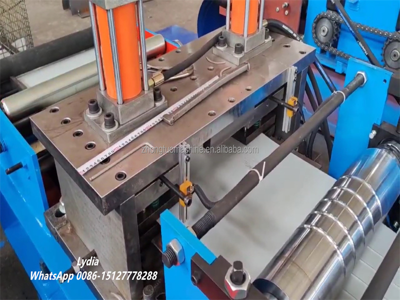 High speed aluminum soffit panel roll forming line with PLC control system