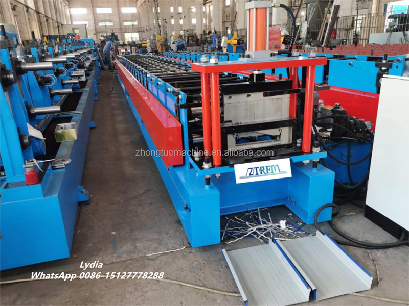 Aluminum soffit panel roll forming machine for pan roof production in North America
