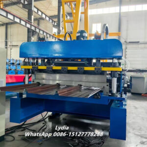 solar panel 04 Roofing sheet roll forming process in factory workshop