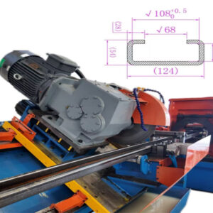 8mm heavy duty01 forklift sliding rail roll forming machine production line