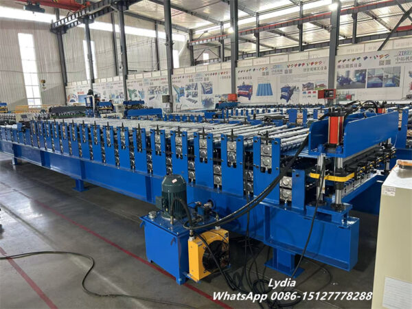 PLC touch screen control for double layer roll forming machine