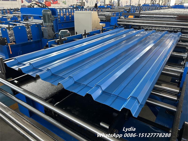 Trapezoidal and corrugated metal roof sheets