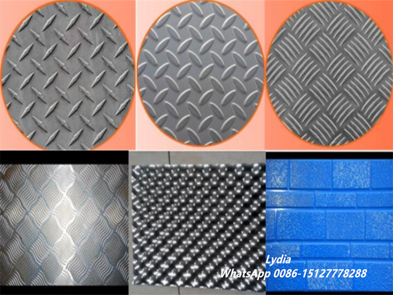 Zhongtuo Heavy Duty Steel Plate Embossing Machine Coil Embossing Machine for 1.2-5mm Carbon Steel 10 Decoiler feeding aluminum coil for embossing