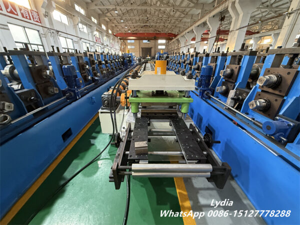 Lock Seam Diamond Tube10 ZTRFM heavy duty 300H steel frame roll forming machine