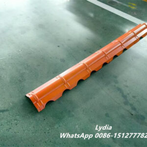 Ridge cap01 steel ridge cap roll forming machine working process