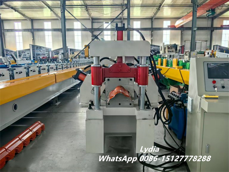roof ridge cap manufacturing machine factory view