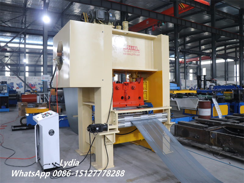 perforated sound barrier panel forming machine