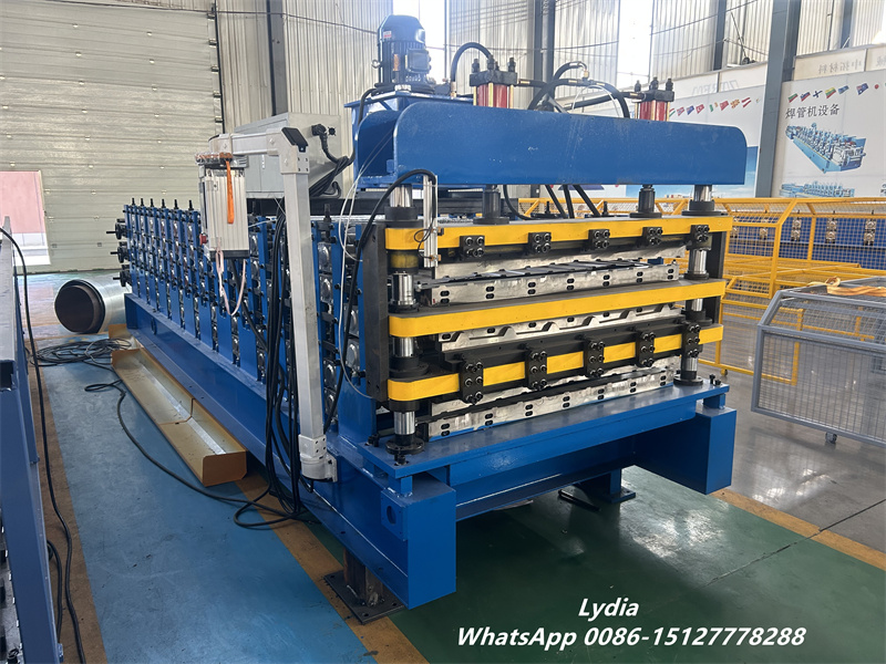 automatic three layer roof panel roll forming machine
