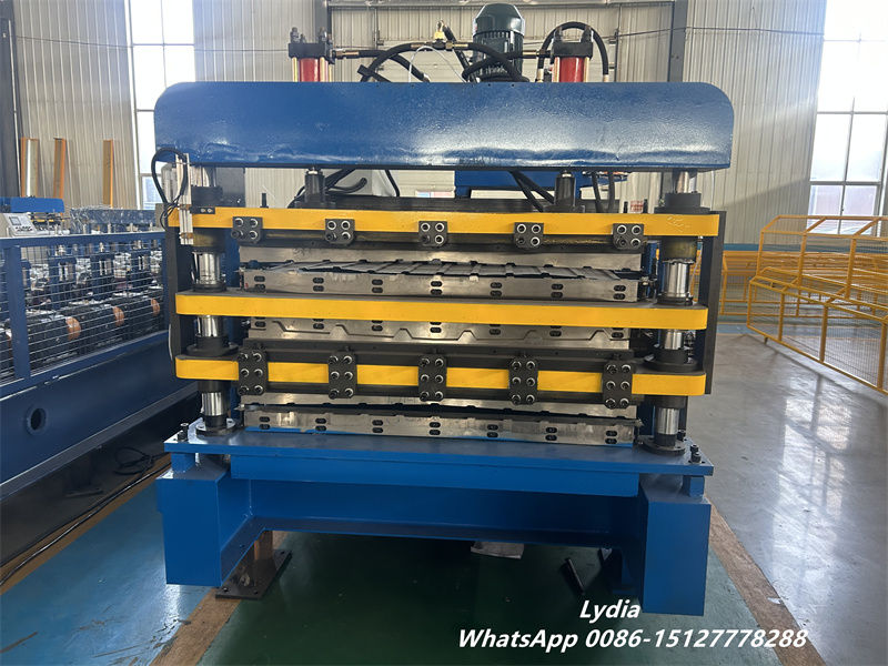 triple layer metal roofing sheet roll forming machine production line