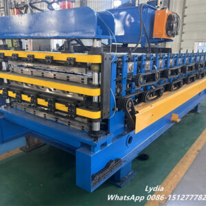 Three layer roof sheet04 triple layer metal roofing sheet roll forming machine production line