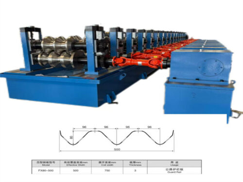 thrie beam highway guardrail roll forming machine production line