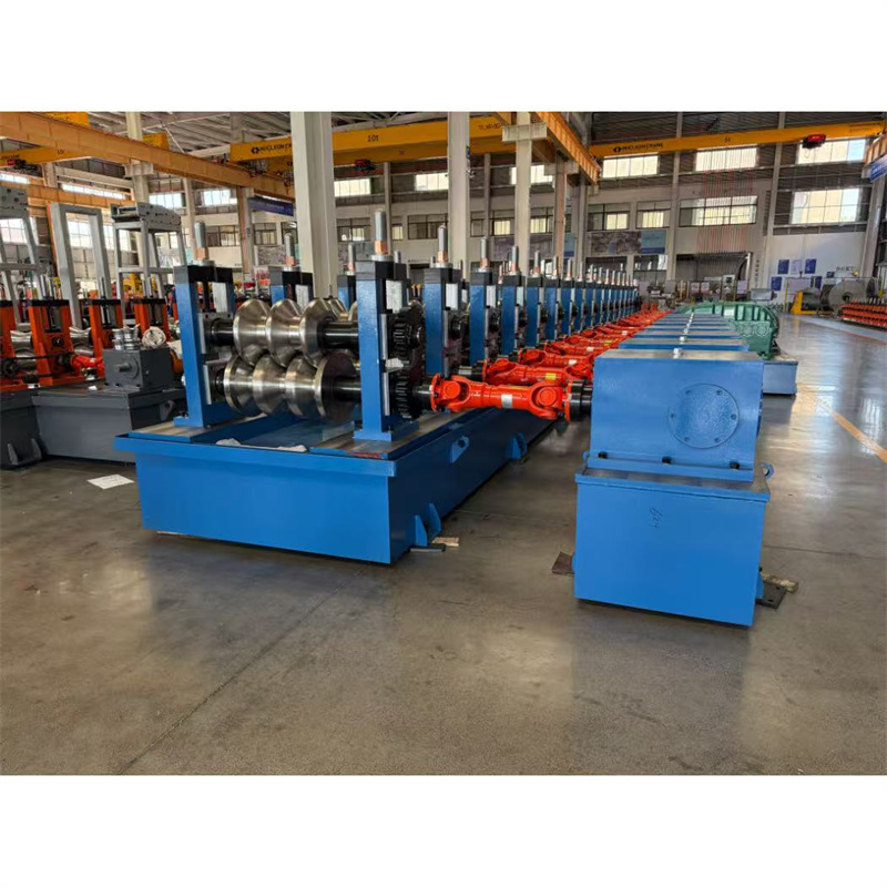 highway guardrail roll forming machine with hydraulic punching system