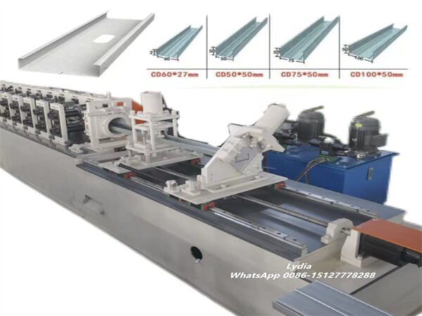 light Guage frame 08 Zhongtuo High-Speed CNC Adjustable Metal Stud & Track Production Line Universal Stud Roll Forming Machine
