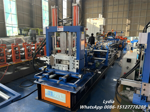 CZ purlin Machine07 SX20 automatic C Z purlin roll forming machine full production line