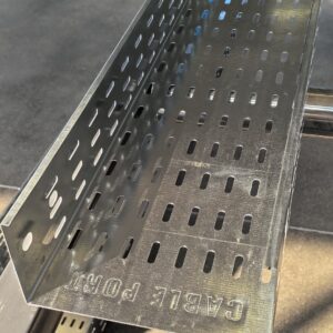 Cable continuous punching system for steel track