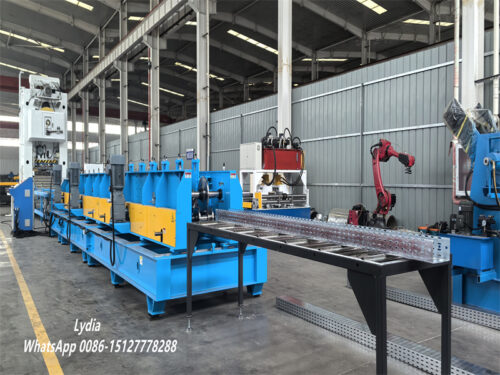 perforated cable tray roll forming machine working process