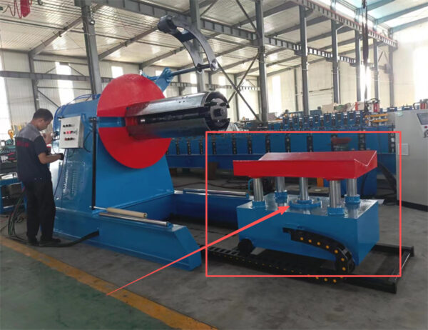 Decoiler04 Zhongtuo Hydraulic Decoiler with Loading Car 5T–20T Uncoiler Machine for Steel Coil