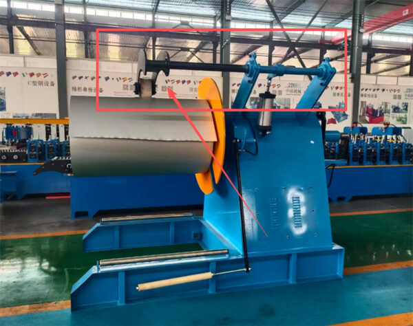 Decoiler05 hydraulic uncoiler sliding block expansion system