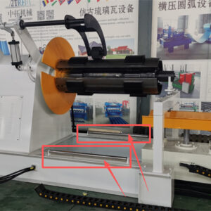 Decoiler08 hydraulic decoiler machine with loading car