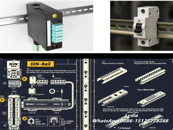 Din Rail Roll Forming Machine02 35mm DIN rail making machine with punching system
