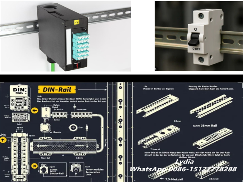 35mm DIN rail making machine with punching system