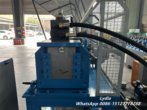 FHA F5 Drip Edge Profile02 hydraulic cutting system in drip edge roll forming machine