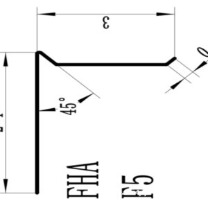 FHA F5 Drip Edge Profile10 FHA F5 drip edge profile used for roof edge water protection system