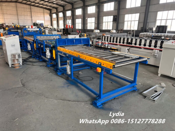 Hydraulic punching and servo feeding system for steel door panel production
