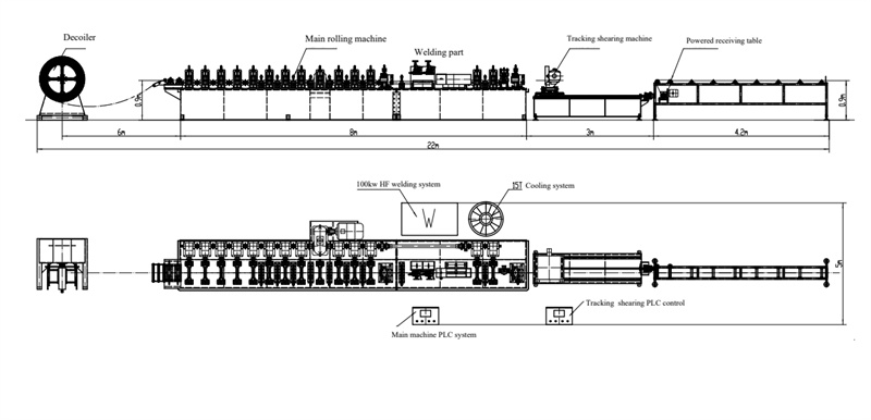pipe roll forming machine