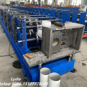 Round Gutter Machine02 Customized rainwater gutter forming machine