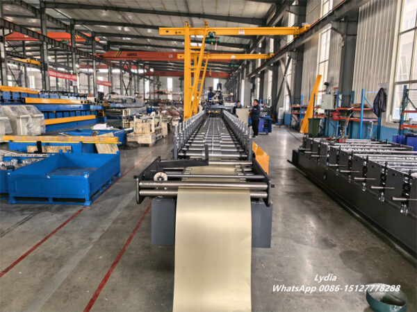 _cuva Full automatic soffit panel roll forming machine production line in factory
