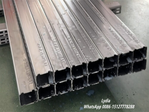 Supermarket vertical pallet racks machine03 Zhongtuo Pallet Racking Upright Roll Forming Machine with Laser Welding for Square Pipe & Box Rack Production Line