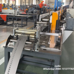 Supermarket vertical pallet racks machine10 Pallet racking upright roll forming machine full view