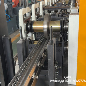 Supermarket vertical pallet racks machine12 Automated upright column production line for warehouse racks