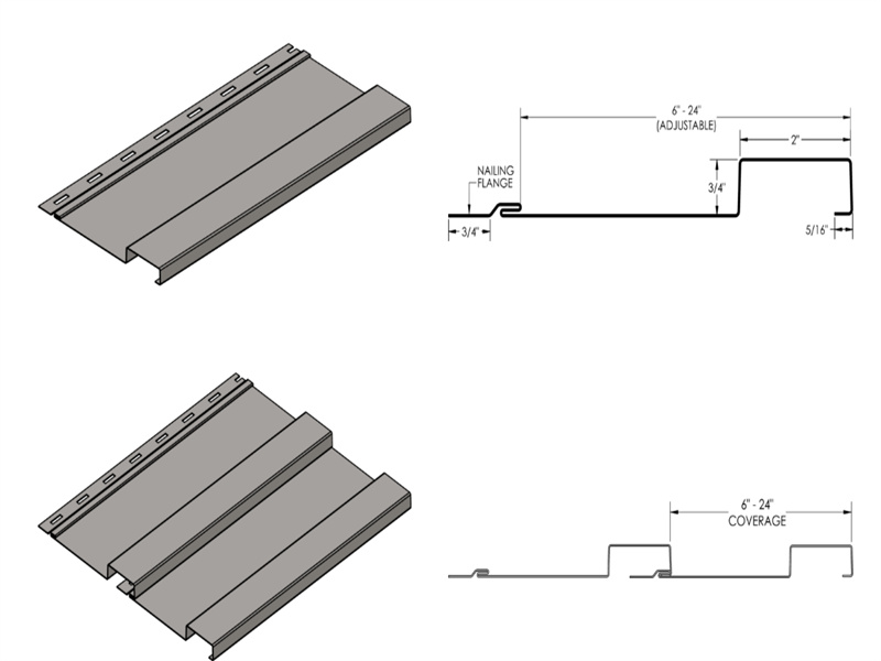 Zhongtuo Board and Batten Roll Forming Machine Concealed Fastener Wall Panel Production Line 3 Board and Batten Panels
