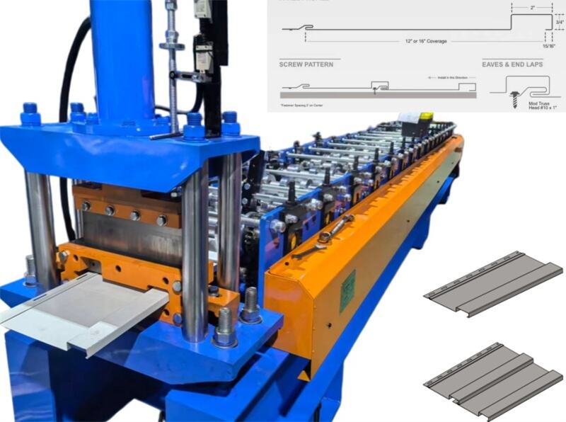 board and batten Zhongtuo Automatic Board and Batten Wall Panel Roll Forming Machine with Hydraulic Cutting System