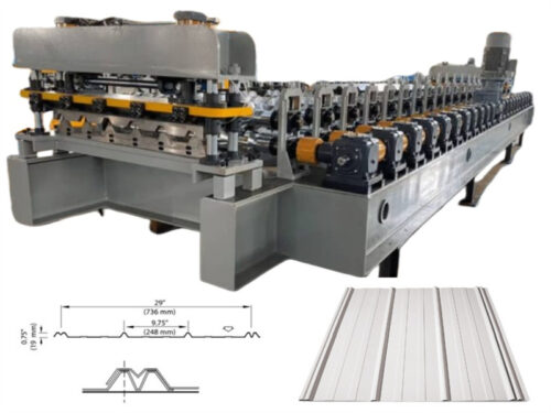 Zhongtuo Pocket Rib Roll Forming Machine Waterproof Roofing Panel Production Line