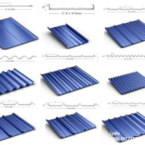 Multi-profile lightweight steel cladding diagram including Pocket Rib