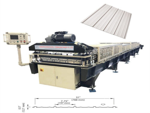 Zhongtuo Security Rib Roll Forming Machine Metal Roof & Wall Panel Roll Former for Multiple Profiles